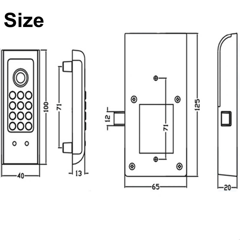 de Aço Inoxidável Fechadura Da Porta Senha