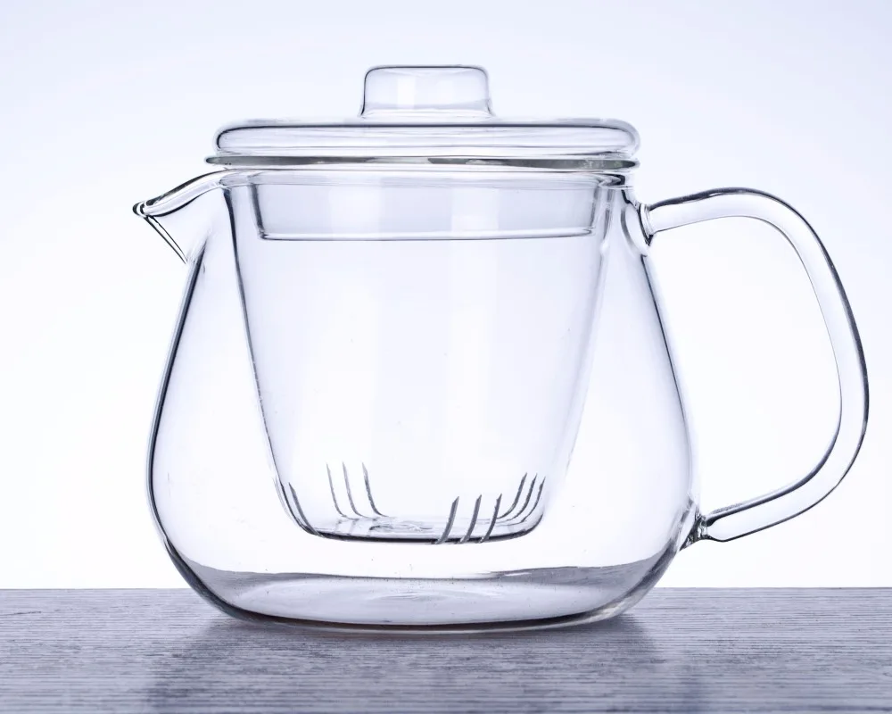 Najtaniej 1x485 610 ml żaroodporny przezroczysty kwiat szklany imbryk w zaparzacz szklany z pokrywką