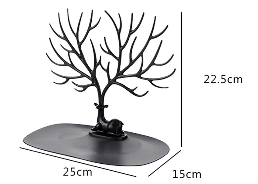 Jwelry, органайзер, ожерелье, серьги, олень, стенд, дисплей, держатель, демонстрационный стеллаж, дисплей, ожерелье, органайзер, белый держатель для хранения ювелирных изделий