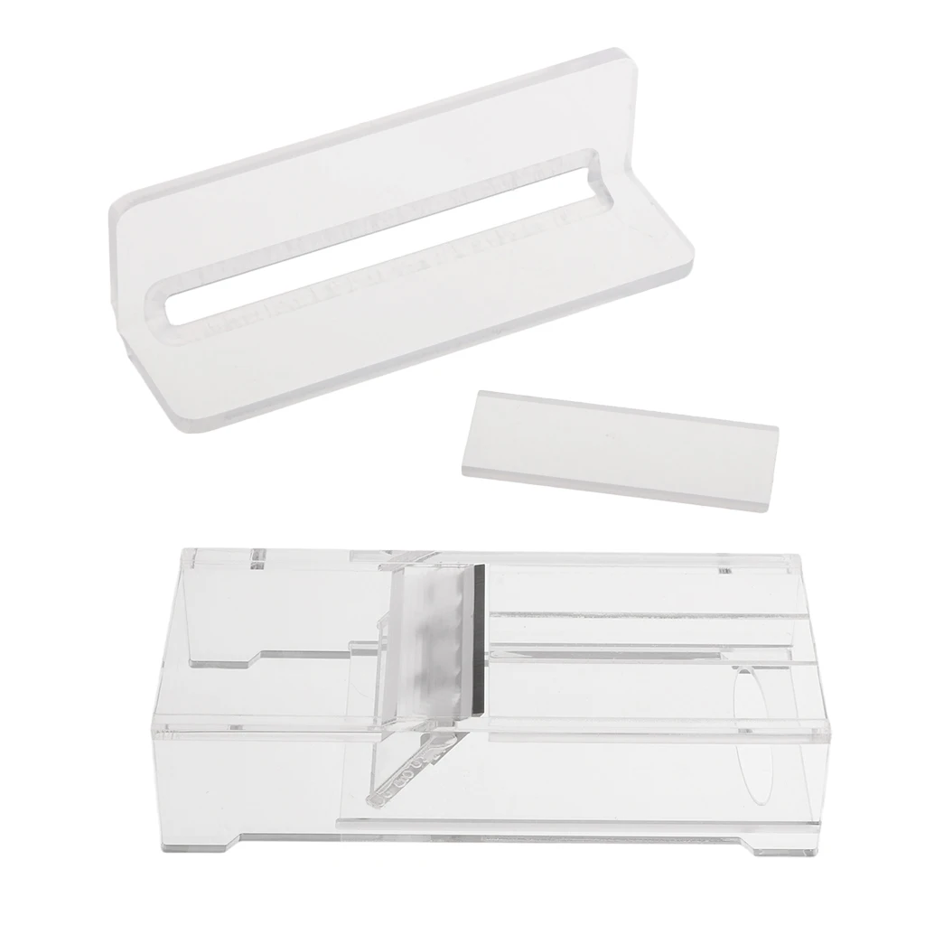 2 Pieces Acrylic Handmade Soap Beveler Planer Soap Edger Candle Trimmer DIY Soap Making Tools - high transparent easy using