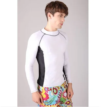 Мужская спортивная футболка с коротким рукавом для плавания, одежда для серфинга, Пляжная тренировочная футболка для фитнеса, рубашки с короткими рукавами для бега, одежда для плавания