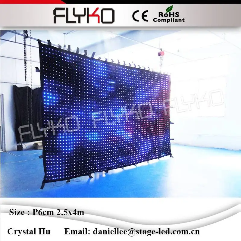 

NEW High Resolution With PC Controller ,LED Vision Curtain P60mm 2.5x4m