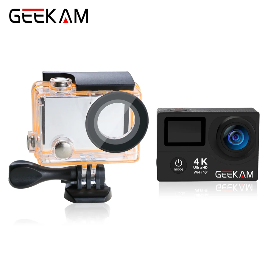 оригинал GEEKAM H3/H3R Экшн камеры 4K Ultra hd 1080P спорт видео Подводная про waterproof go Mini