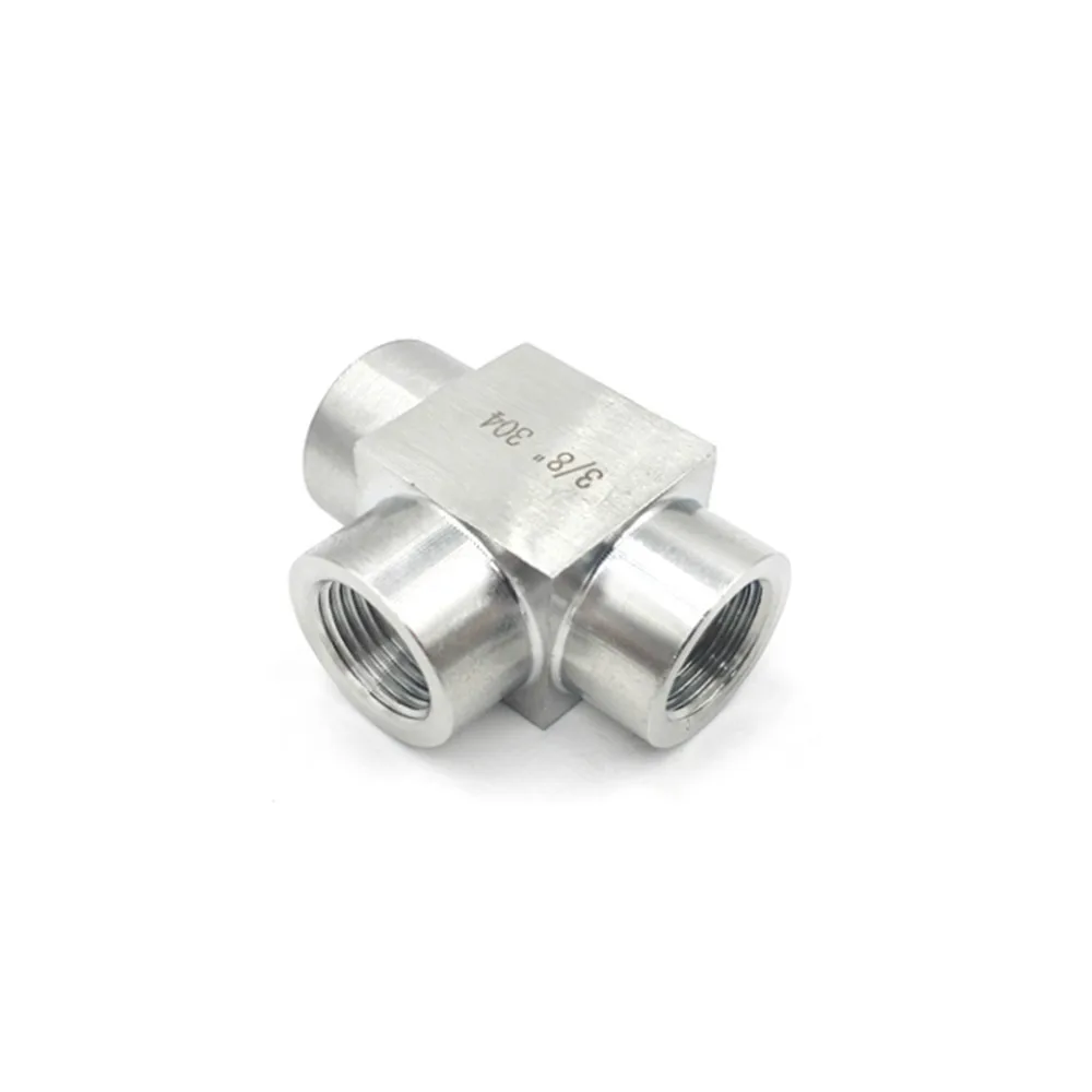 SS304 1/8 "1/4" 3/8 "1/2" 3/4 "BSP Женский тройник нитки 3 Way 304 тройник из нержавеющей стали трубы фитинг разъем адаптер