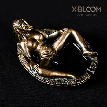 

Beauty Ashtray Naked Woman Bathing Statue Ashtray Halloween Easter Bar Decor Female Car Ashtray Furniture Home Decor Wedding hot