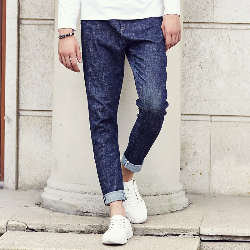 Casual Jeans male Street Homme Elastic Pants Long denim