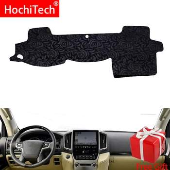 

Rose Pattern Non-slip Dashmat Dash Mat Dashboard Cover Pad Carpet Car Sticker for Toyota LAND CRUISER 2007 2008-2016 Car Styling