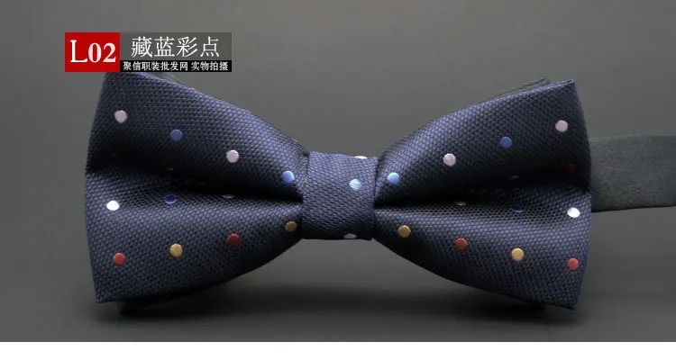 GUSLESON Dot Bow Tie Wedding Bowtie Noeud Papillon Boys & Girls Polyester Silk Pajaritas Cravat Bowties Female Male Neckwear neck tie