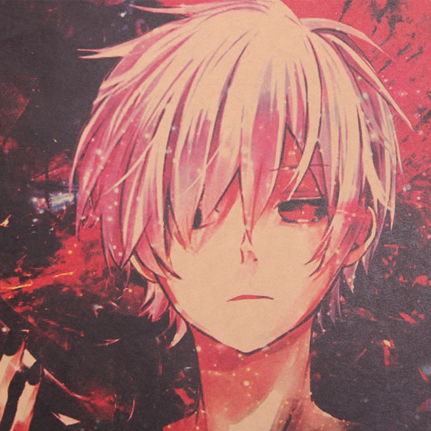 Галстук Классические Анимация одежда с надписью Tokyo Ghoul плакат Винтаж ретро крафт