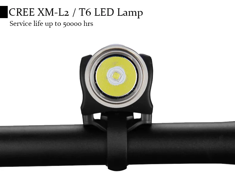 Sale ROCKBROS MTB Bicycle Light Waterproof USB Rechargeable 3000 mAh Power Bank 1000 Lumen Led Bike Front Headlight Bike Accessories 12