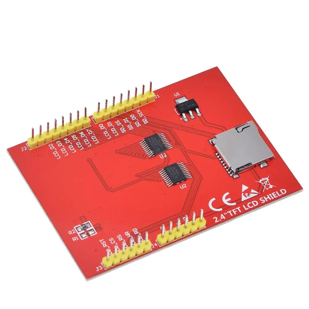 ЖК модуль TFT 2 4 дюймовый экран для платы Arduino UNO R3 и поддержка mega 2560 с сенсорной