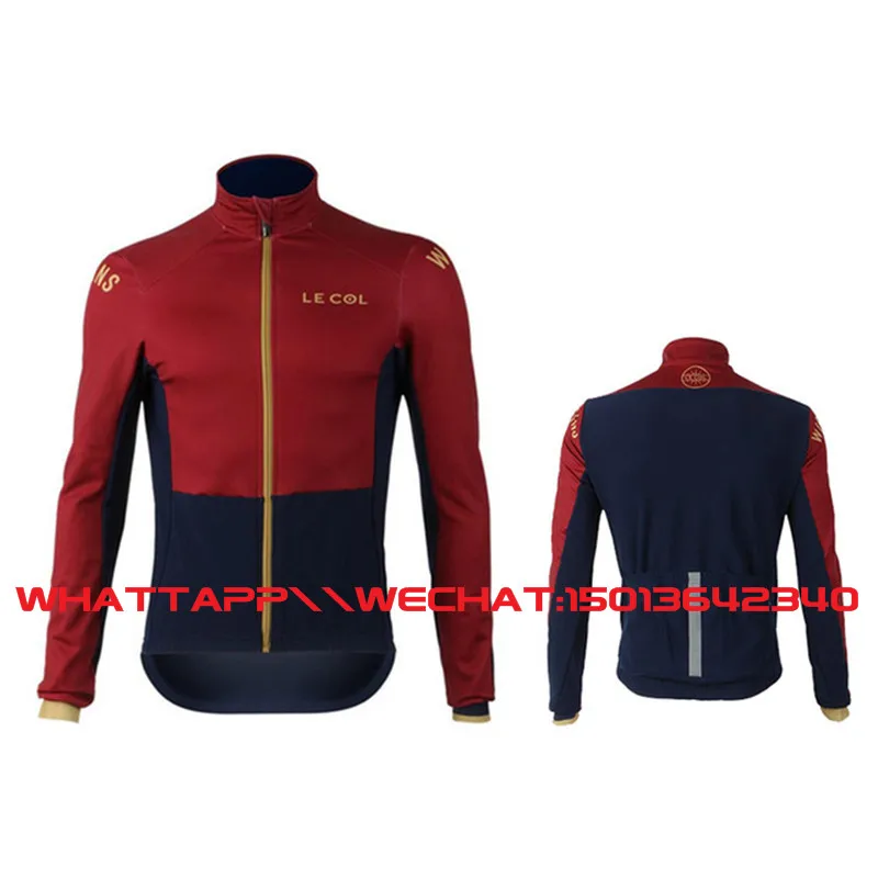 new Wiggins LE COL men's high quality spring thin long sleeve professional team cycling bicycle tight shirt thin fabric - Цвет: 1