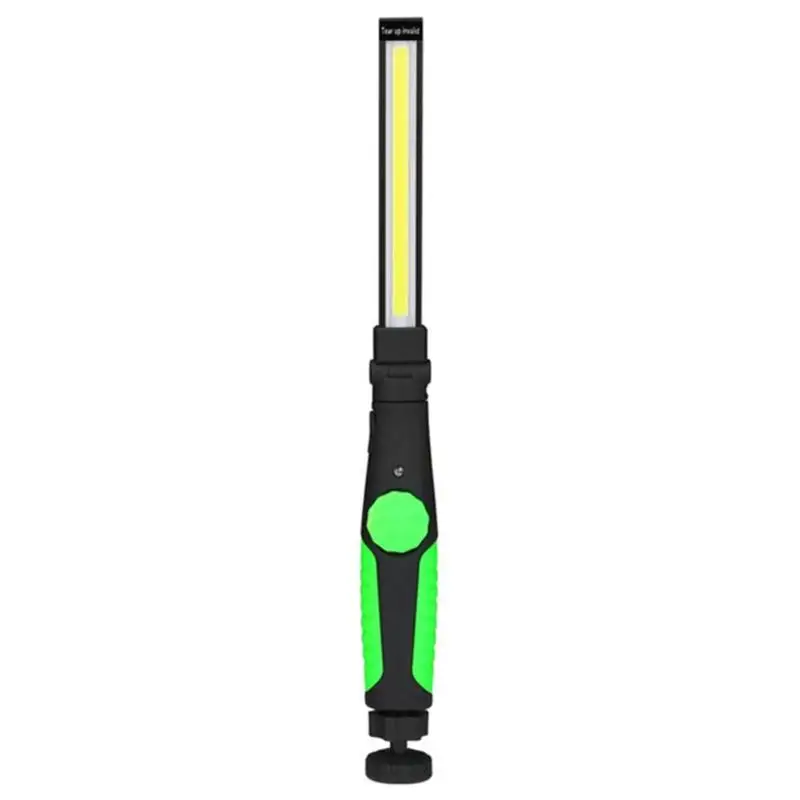 10 Вт Портативный COB светодиодный рабочий Портативный 10 Вт флэш-светильник фонарь USB Перезаряжаемый светодиодный рабочий светильник Магнитный COB подвесной фонарь с крюком для Campi - Испускаемый цвет: Зеленый