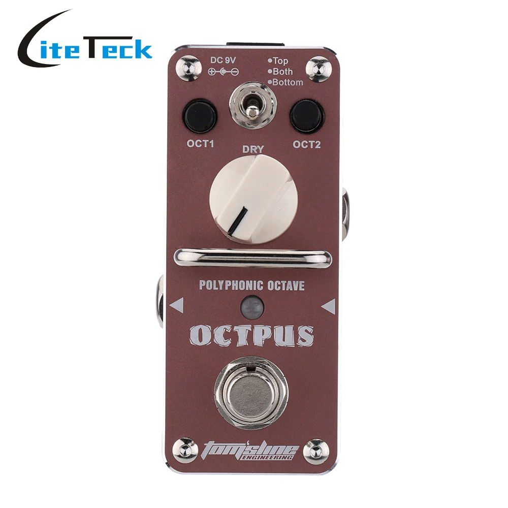 

AROMA AOS-3 Octpus Polyphonic Octave Electric Guitar Effect Pedal Durable Mini Single Guitarra Effect Pedal with True Bypass