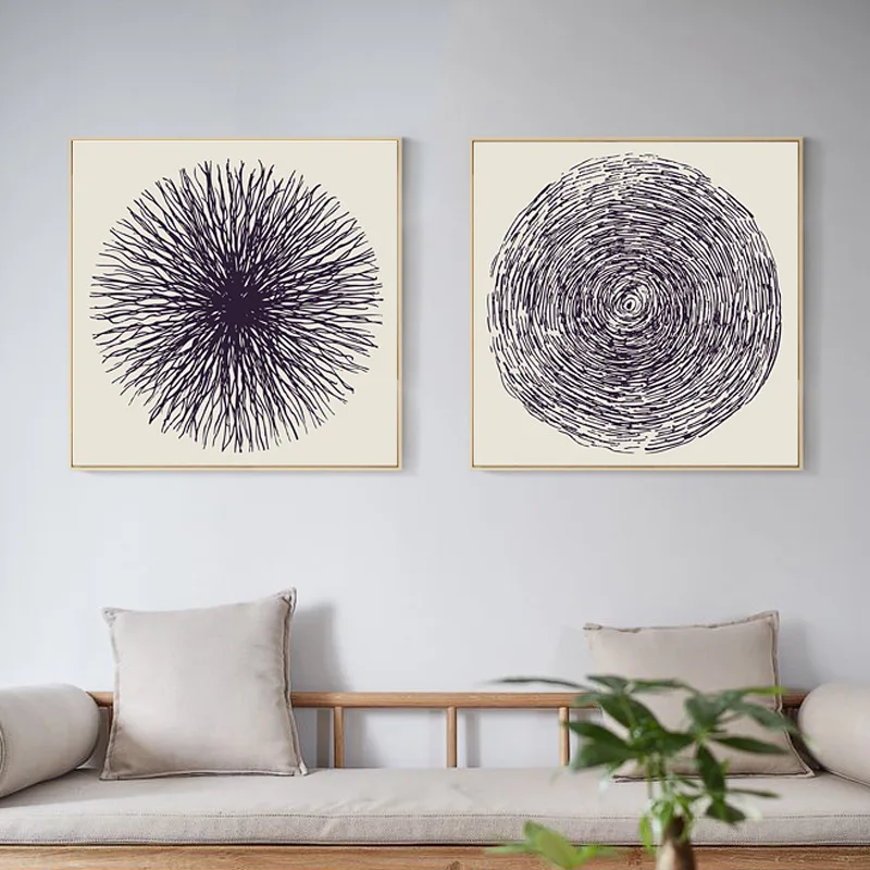 

Modern Canvas Painting Abstract Nordic Posters Large Tree Rings Pictures Prints Art Wall for Bedroom Home Decor No Frame quadro