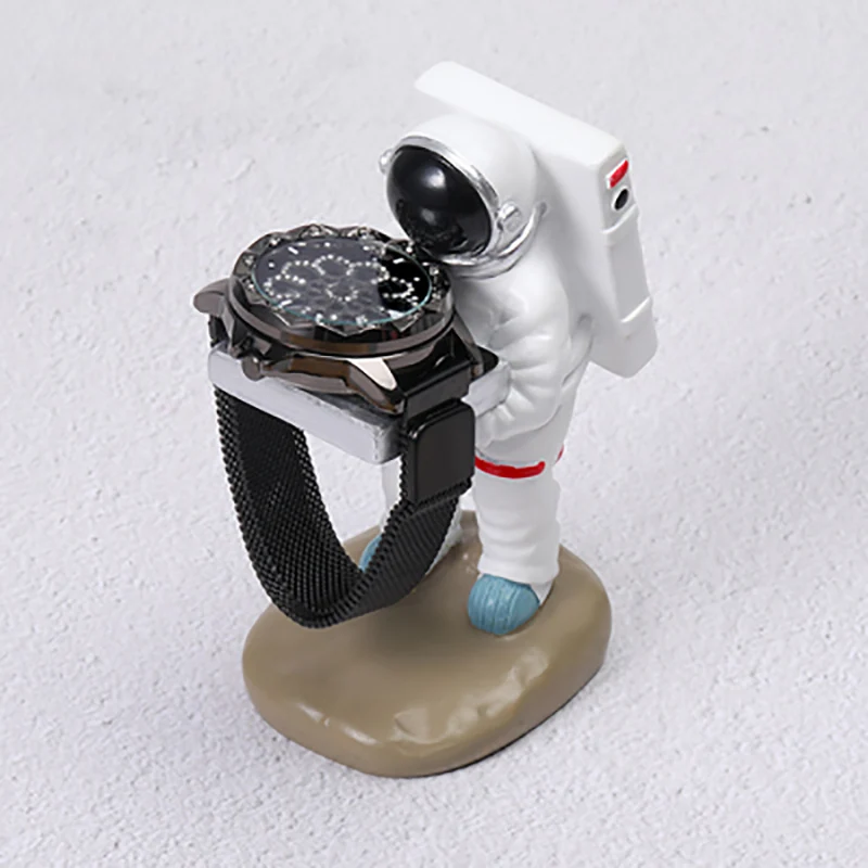Astronaut Watch Stand Rack Old Housekeeper Ring Earrings Bracelets Necklaces Gift Display Support Organizer With Sponge