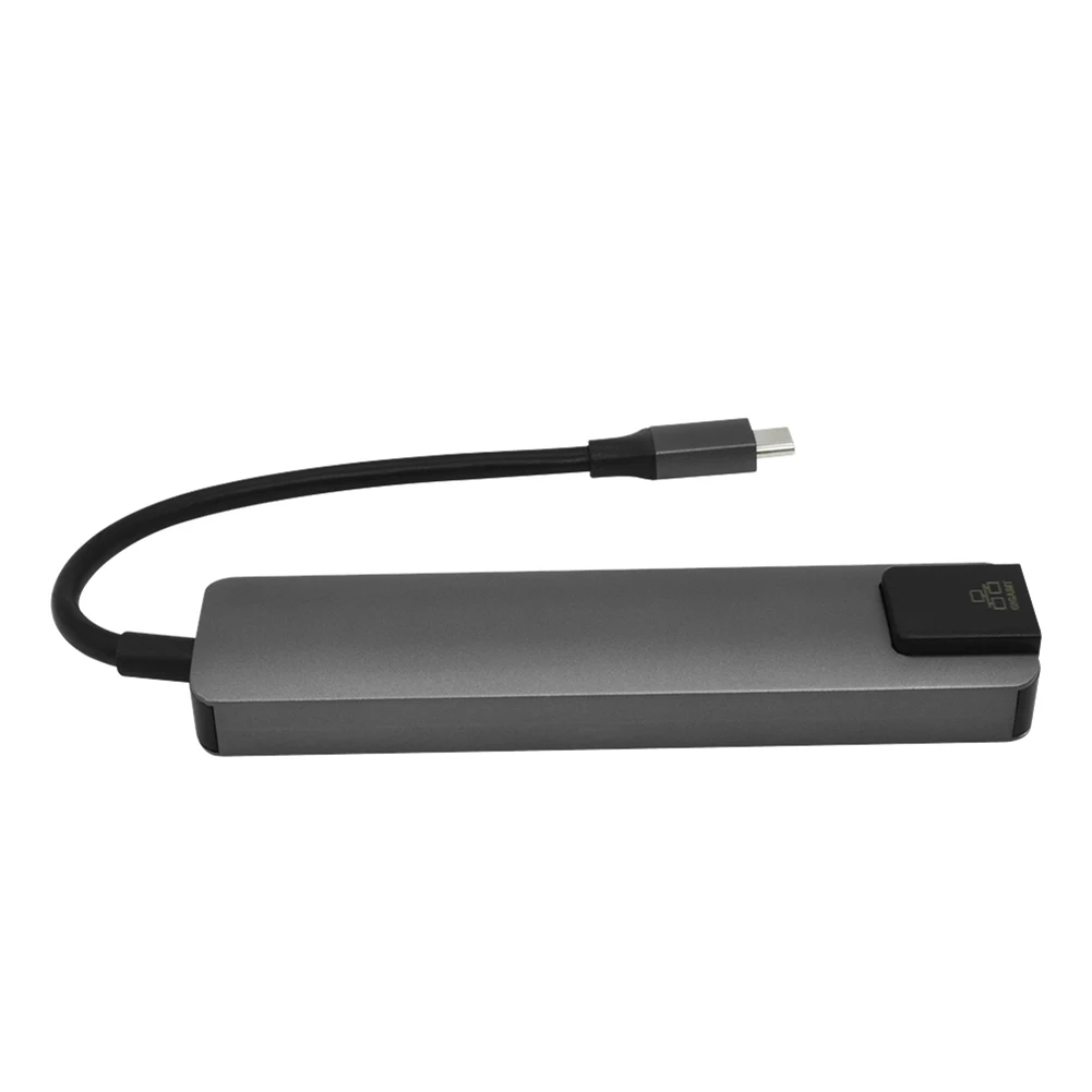 5 в 1 usb type C концентратор HDMI 4K USB C концентратор к Gigabit Ethernet Rj45 Lan адаптер док-станция для MacBook Pro Thunderbolt 3 USB-C зарядное устройство