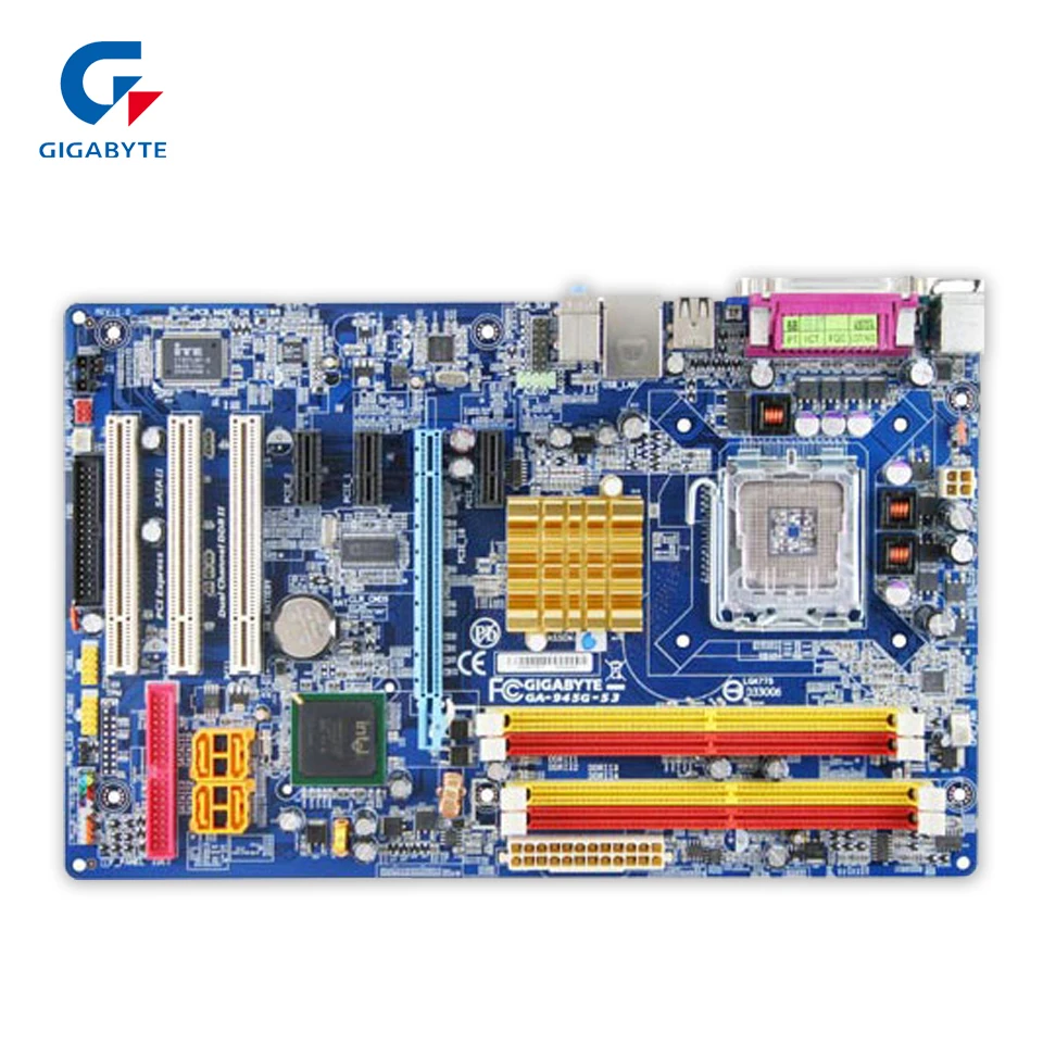 Gigabyte GA-945G-S3 Original Used Desktop Motherboard 945G-S3 945G LGA 775 DDR2 ATX 945 775 motherboards for lenovo 945gz m2 lga775 ddr2 945 desktop motherboards