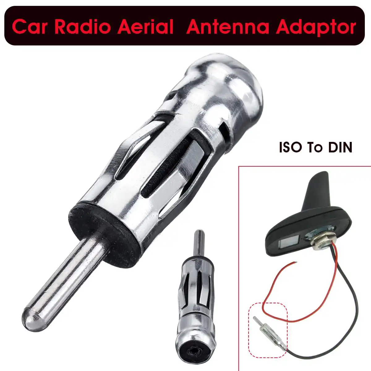

2/4/6/10pcs Car Auto Radio Stereo ISO To Din Adaptor Aerial Antenna Adapter Connector Plug For VW/Ford/Chevrolet/Nissan/Peugeot