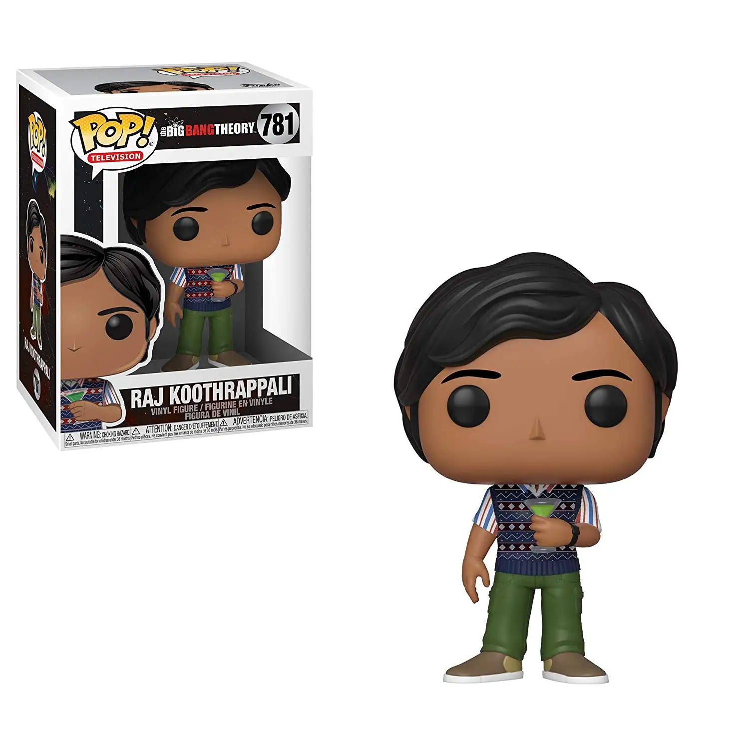 

Official Funko pop TV: The Big Bang Theory - Raj Vinyl Action Figure Collectible Model Toy with Original Box