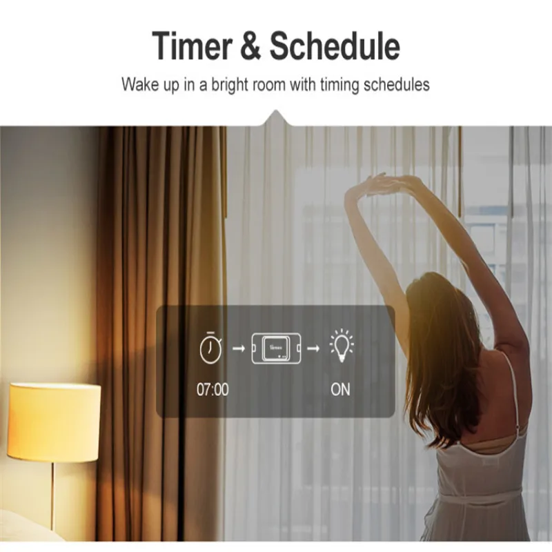 SONOFF BASIC R3 Smart WiFi Switch Light Timer Support APP/LAN/Voice Remote Control DIY Mode Works With Alexa Google Home
