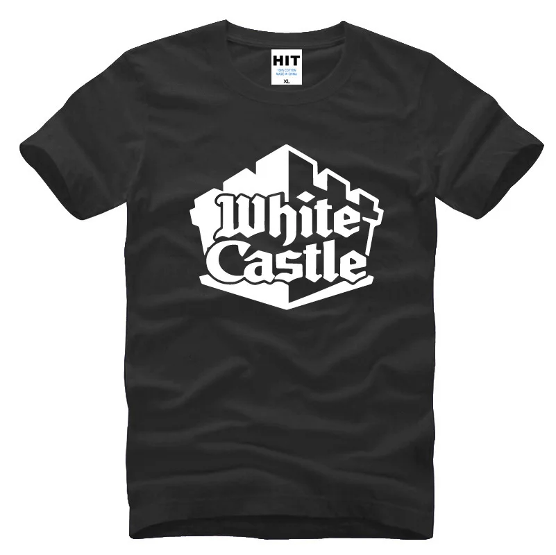 

White Castle Novelty Printed Men's T-Shirt T Shirt For Men 2016 New Short Sleeve O Neck Cotton Top Tee Camisetas Hombre
