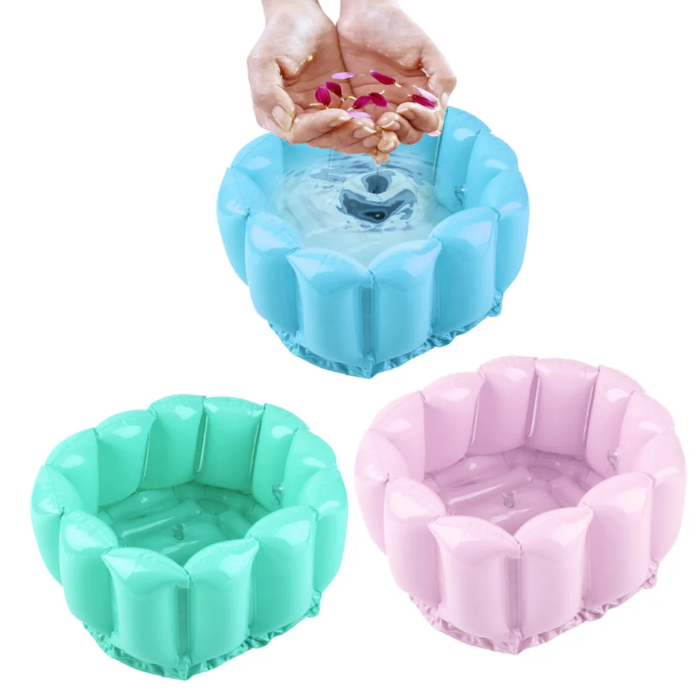 

Foot Feet Soak Bath Inflatable Basin Wash Spa Home Use Pedicure Care Relax