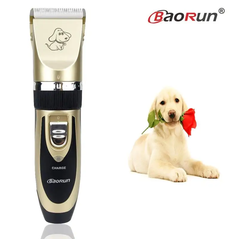 Baorun Professional Pet собака триммер для волос животное машинки для стрижки волос кошка резак машина бритва Электрические Ножницы Clipper 110-240 В AC