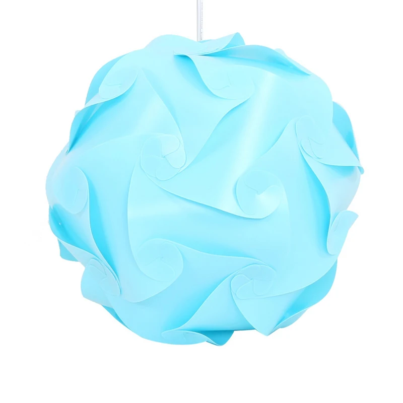 DIY Современная подвеска в виде шарика Лампа Абажур кулон с дизайном в виде пазла потолочные покрытия огни - Цвет корпуса: Синий