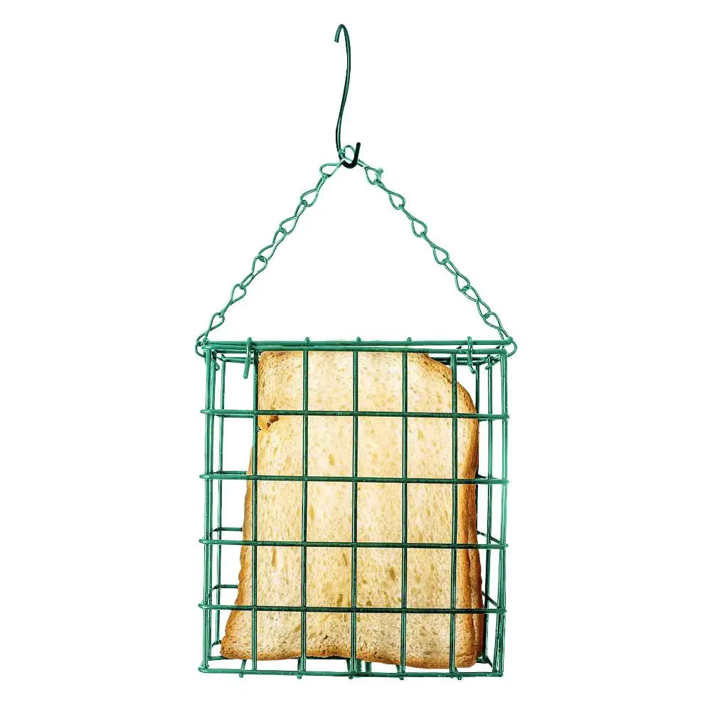 Зеленый квадратный хлебный блок кормушка для птиц на открытом воздухе устройство для кормления птиц Suet Фидер клетка для птиц Быстрая