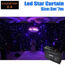 Большой Размеры Звездный СВЕТОДИОДНЫЙ занавес 3 м* 7 м покрывало со светодиодными лампами, 90 V-240 V светодиодный фоны для свадебной съемки с изображением СВЕТОДИОДНЫЙ монохромный звезда ткань с DMX контроллер