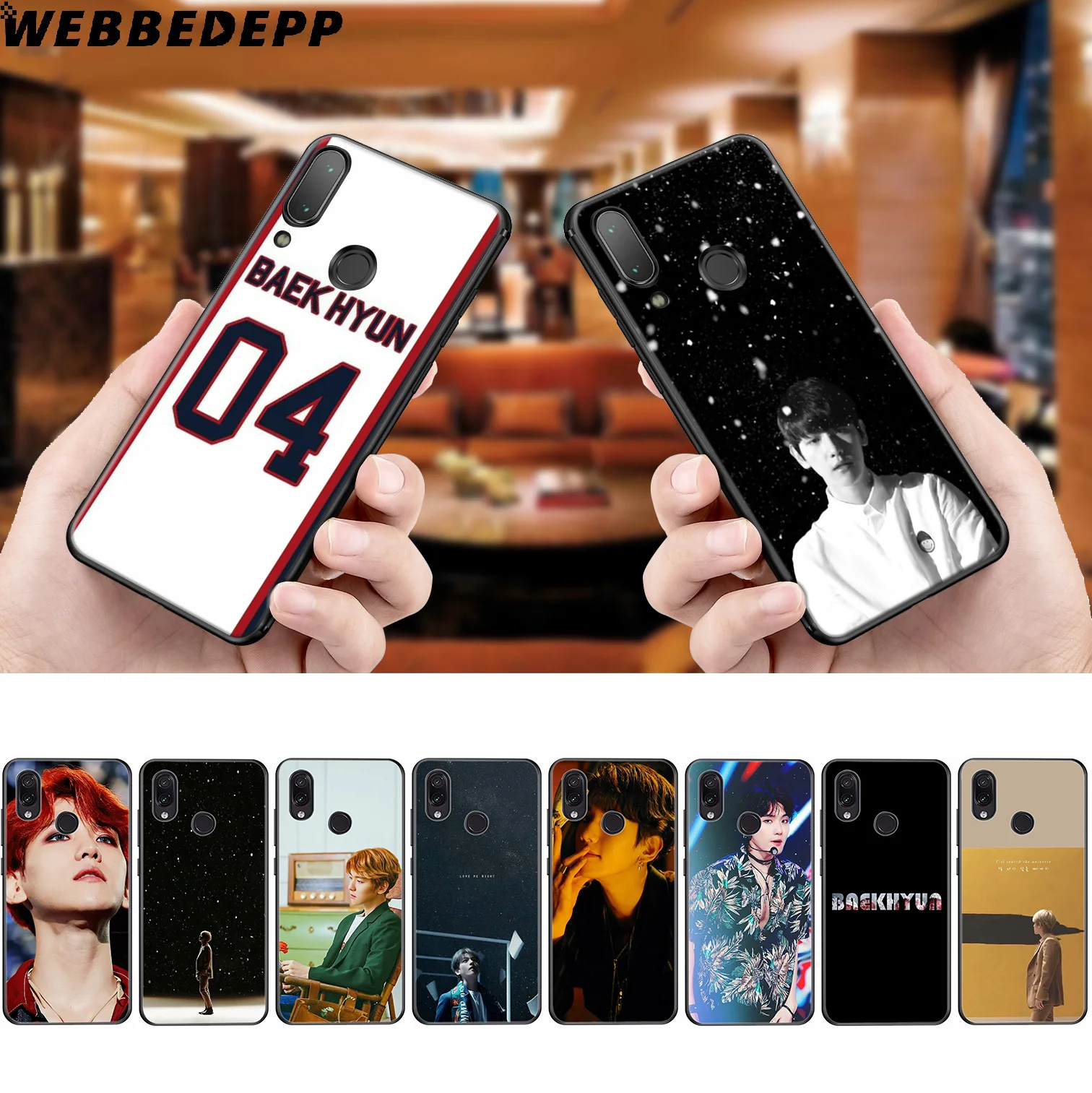 

WEBBEDEPP Baekhyun EXO Soft Case for Xiaomi Redmi K20 7A 4A 4X 5 5A 6 6A S2 Note 8 4 4X 5 6 5A 7 Pro Plus Prime