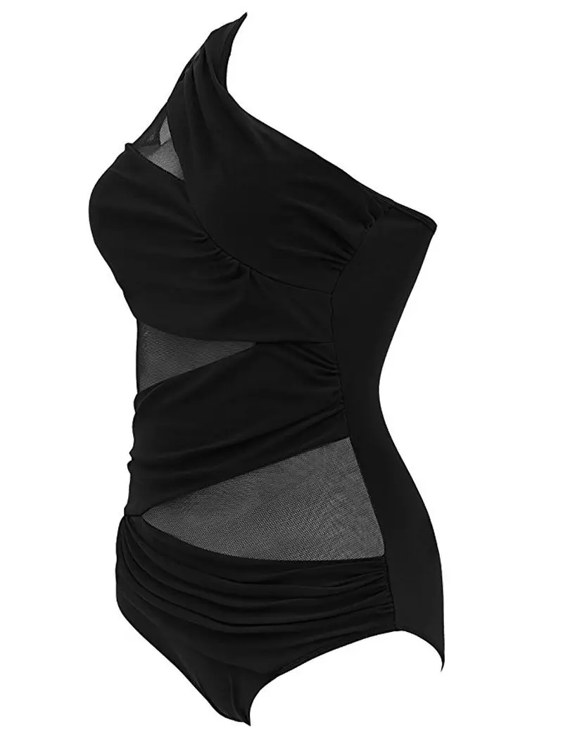 sexy bodysuit Plus Size Women Summer Casual One Piece Swimsuit HOT Summer Casual Single Shoulder Padded One Piece Swimsuit corset bodysuit