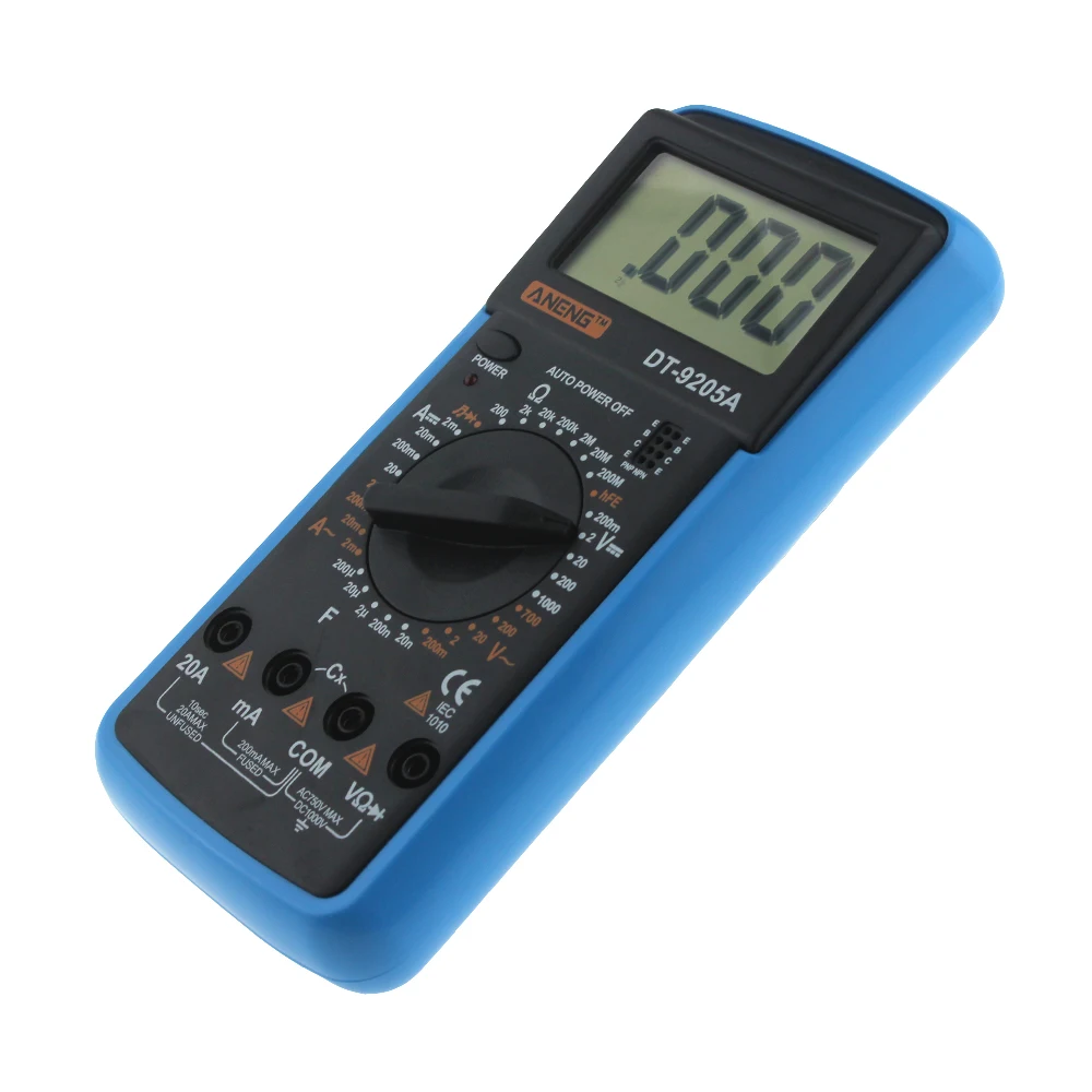 ANENG DT9205A мультиметр цифровой тестер digital multimeter щупы для мультиметра транзистор цифровой тестер Мультиметр multimetr мультитестер мултиметр rm409b