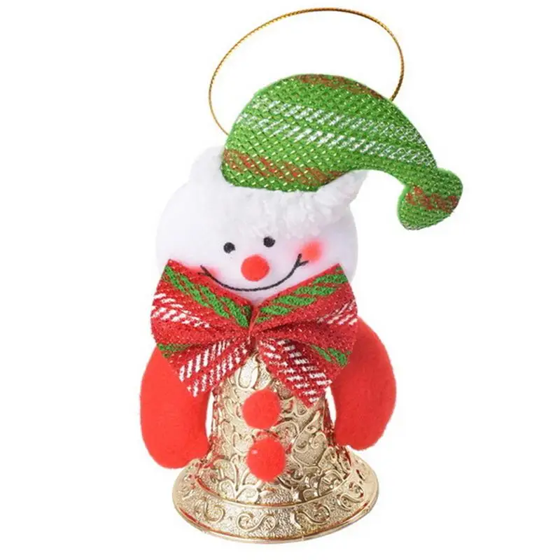 Рождественская Фигурка Санта, снеговик медведь Лось орнавечерние мент партии дерево висит колокол украшения дома