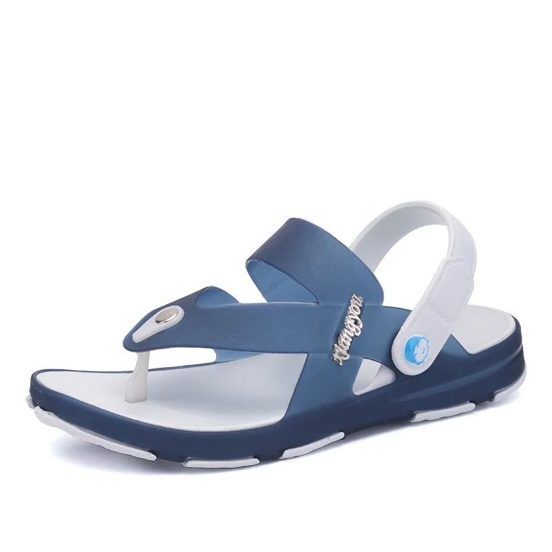 

Summer Men Sandals Outdoors Flip Flops Two Ways  Breathable Casual Men Sandals Beach Shoes X1064 35