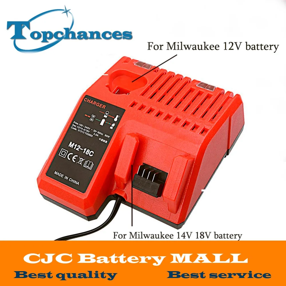 

High Quality HOT-M12 M18 Rapid Replacement Charger M12-18Fc 12V 18V Xc Li-ion 2 in 1Charger For Milwaukee Xc Battery