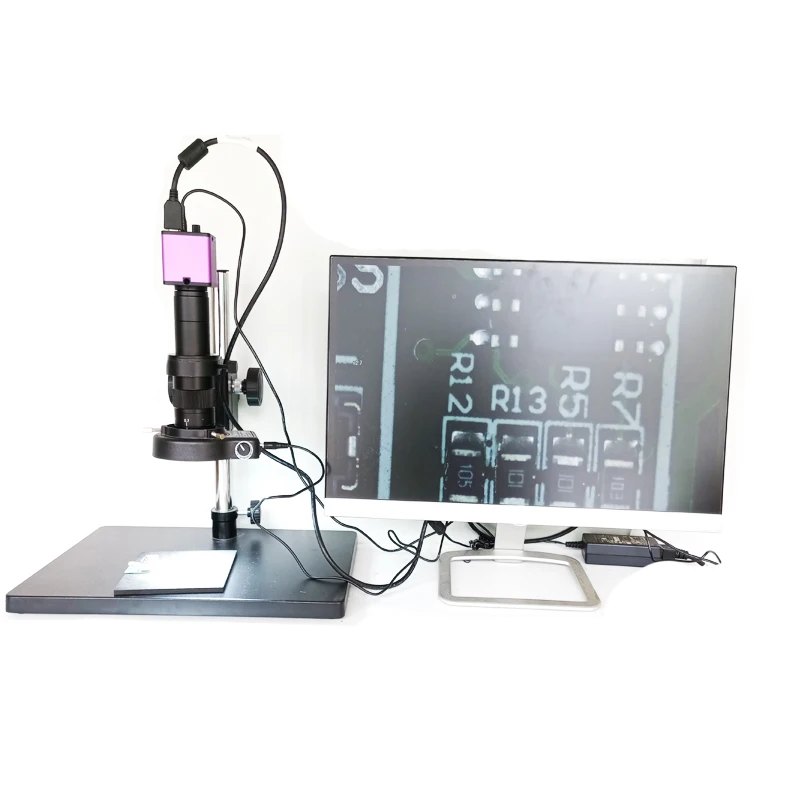 16MP HDMI видео USB электронный микроскоп камера + 10X 180X 300XC Mount объектив 56 светодиодных