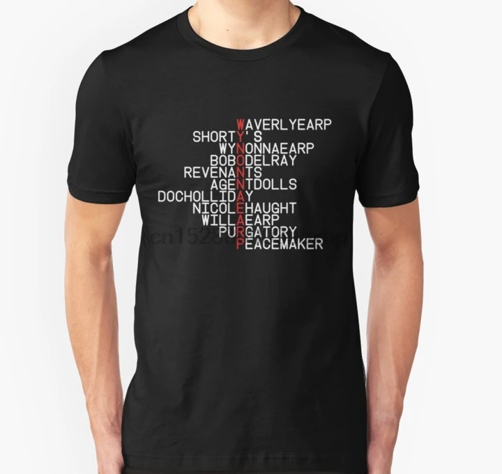 

Men Short sleeve tshirt Wynonna Earp Concept Logo Unisex T Shirt Women t-shirt