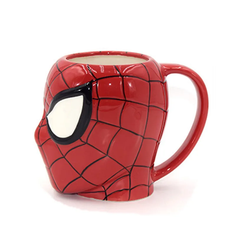 Marvel человек паук кофейные кружки керамические мстители чашки и кружки мультфильм чай молоко посуда для напитков подарочная коробка