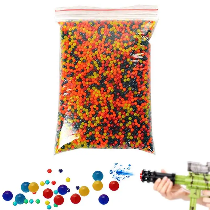 

2018 New 10000pcs /Bag Paintball Balls Pistol Toy Bomb Party Toys Shooting Water Crystal Ball Soft Bullets -17 88