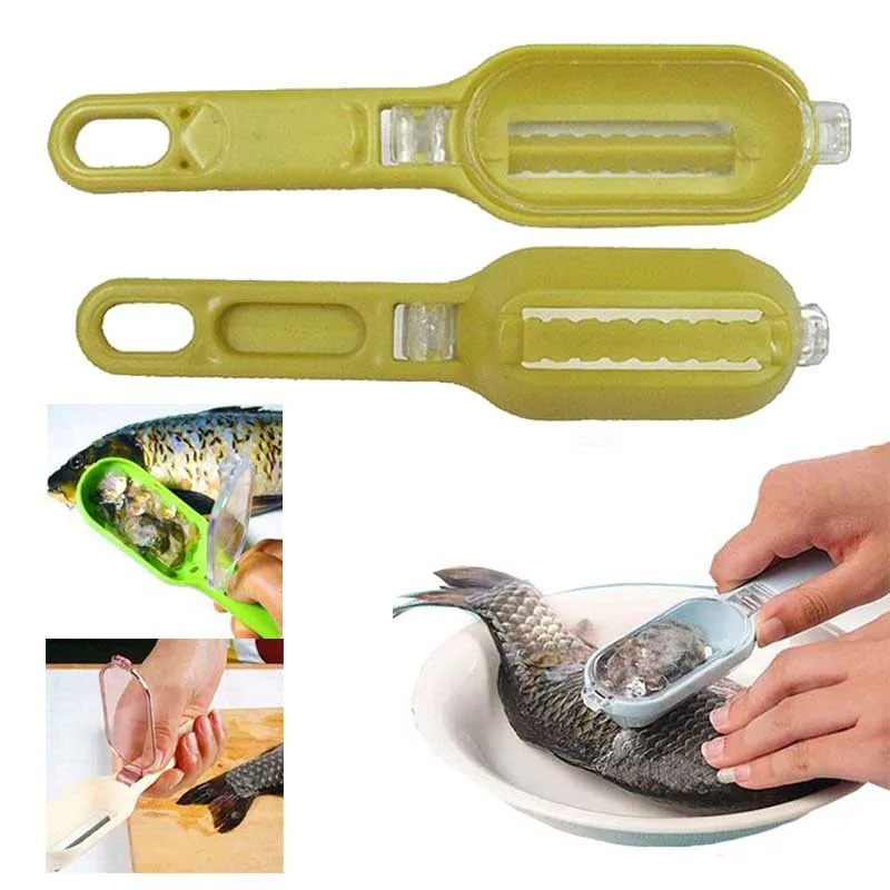 

Fish Cleaning Scales Skin Scraping Fish Scale Brush Graters Fast Remove Kitchen Cooking Tools Gadgets Scaler Fast Food Cleaner