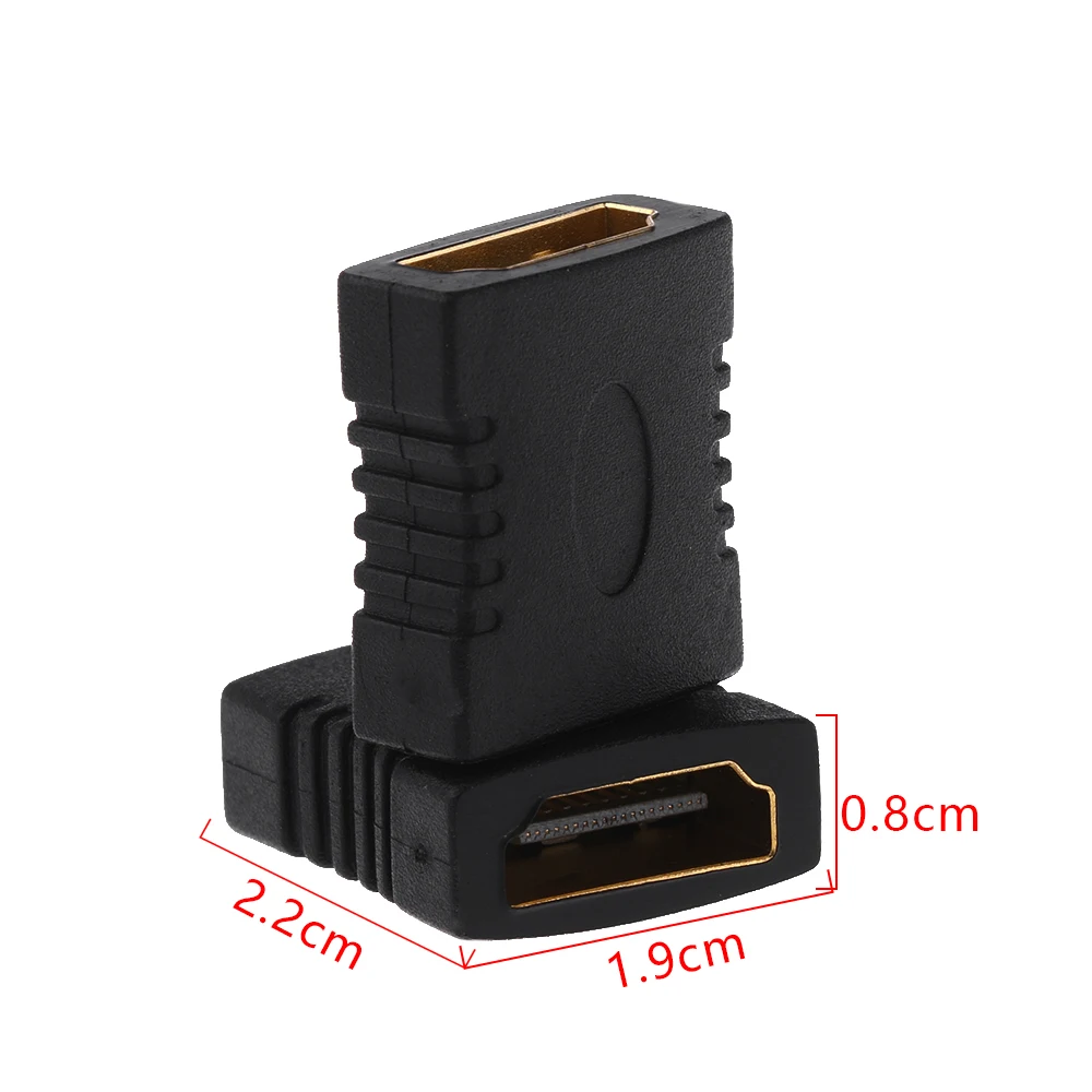 

1PC Black HDMI Female to Female F/F Coupler Extender Adapter Connector Converter for HDTV 1080P