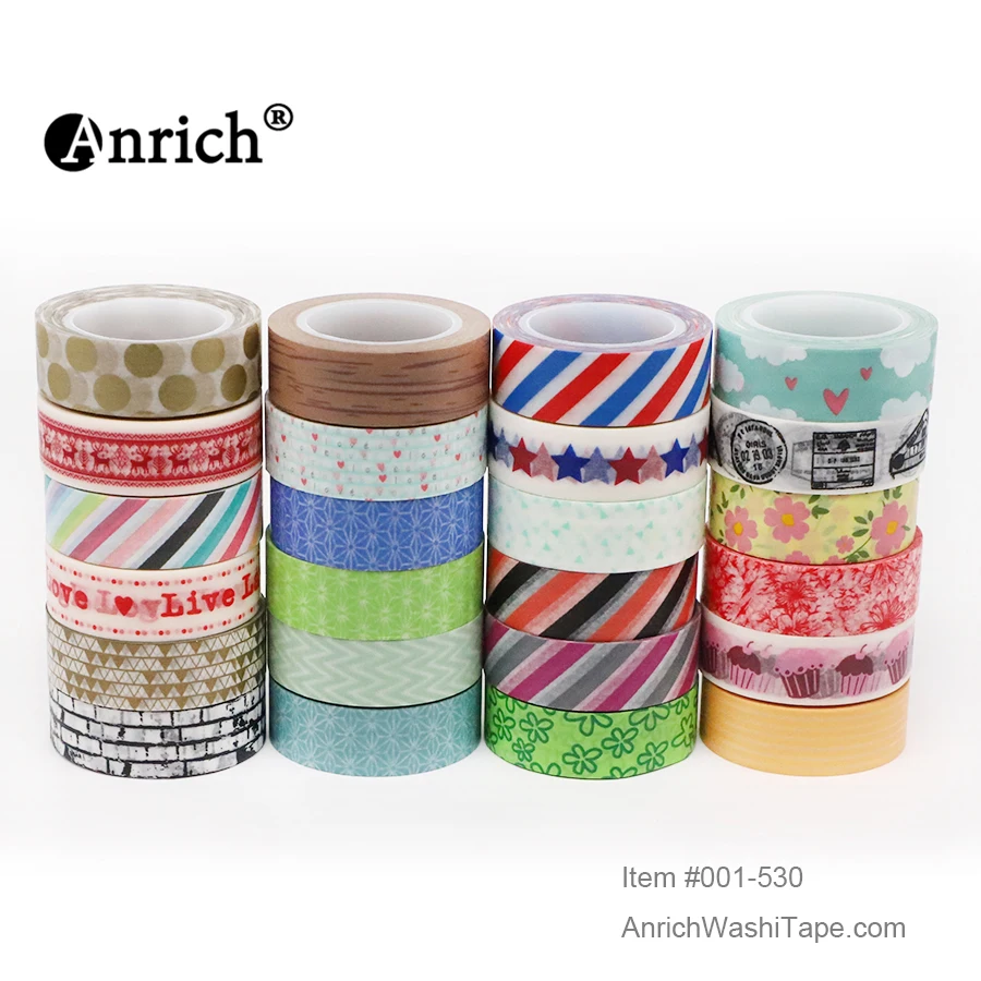 

Free Shipping and Coupon washi tape,Anrich washi tape #001-530,gold,silver,basic design,customizable