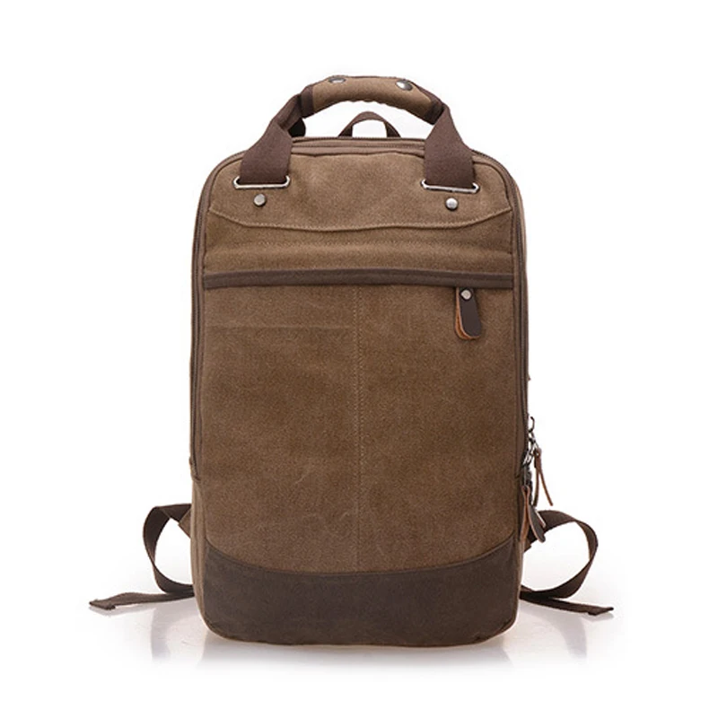 Модный холщовый вместительный рюкзак подходит для 14-15,6 дюймов рюкзак для ноутбука Повседневная дорожная сумка через плечо многофункциональная