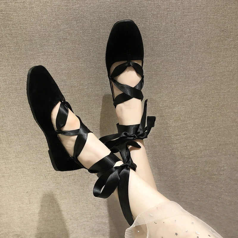 

Autumn Suede Loafers Women Shallow Mouth Solid Nurse Shoes Flats Soft Round Toe Low Heels Elegant Women's Moccasins Fall