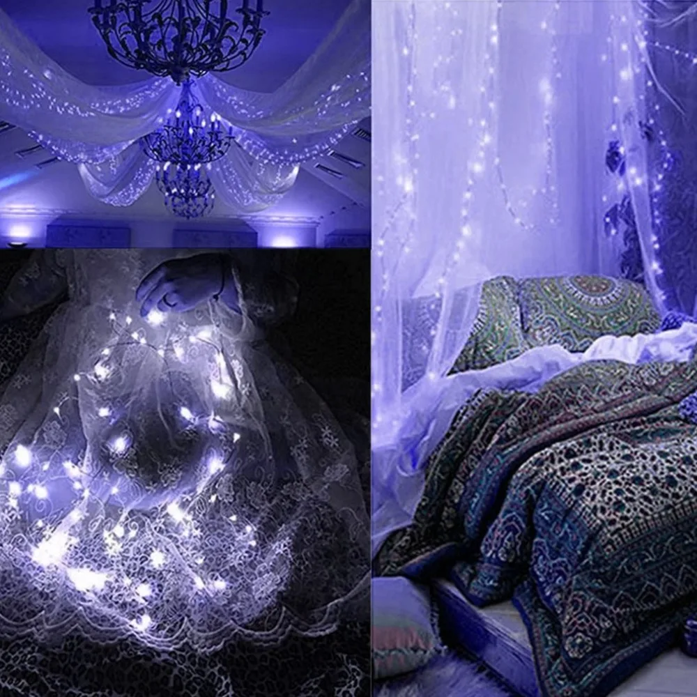 

LED Curtain String Light 3x3m 300Leds Remote Control Indoor Drop LED Light for Wedding Home Garden Party Decor Light