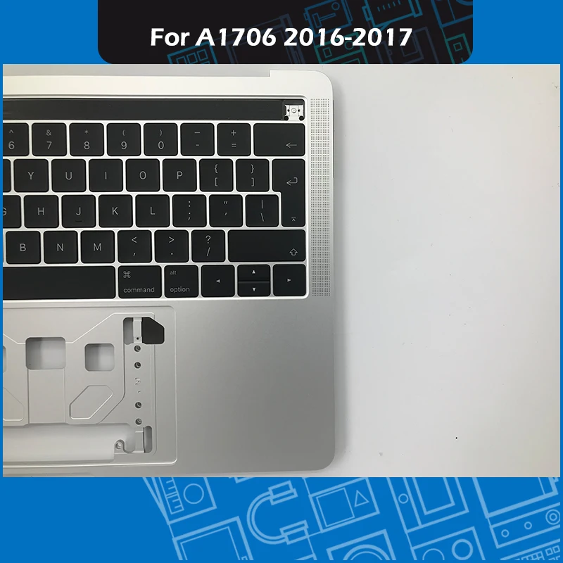 Серебристый A1706 сменный чехол для MacBook Pro retina 13 дюймов, чехол для подставки под ладонь A1706 с клавиатурой