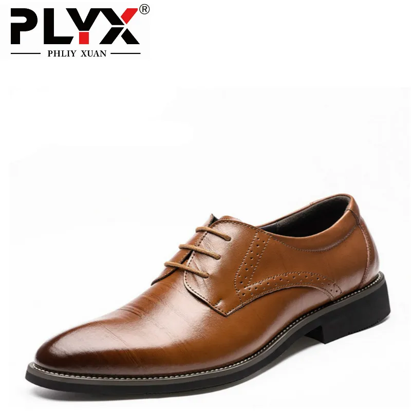 PHLIY XUAN 2018 Man Flat Classic Men Dress Shoes Genuine Leather Wingtip Carved Italian Formal Oxford Plus Size 38-48 For Winter PHLIY XUAN 2018 Man Flat Classic Men Dress Shoes Genuine Leather Wingtip Carved Italian Formal Oxford Plus Size 38-48 For Winter