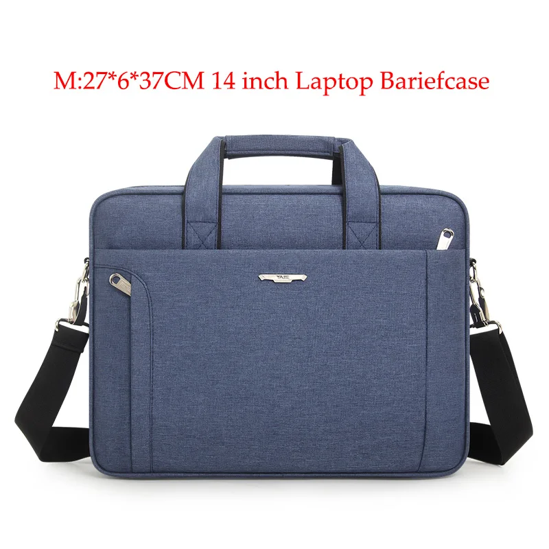 Большая вместительная мужская женская сумка для ноутбука, дорожный портфель, деловая сумка для ноутбука 14 15,6 дюймов, сумка для ноутбука - Цвет: Blue-M SIZE
